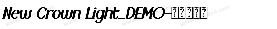 New Crown Light_DEMO字体转换